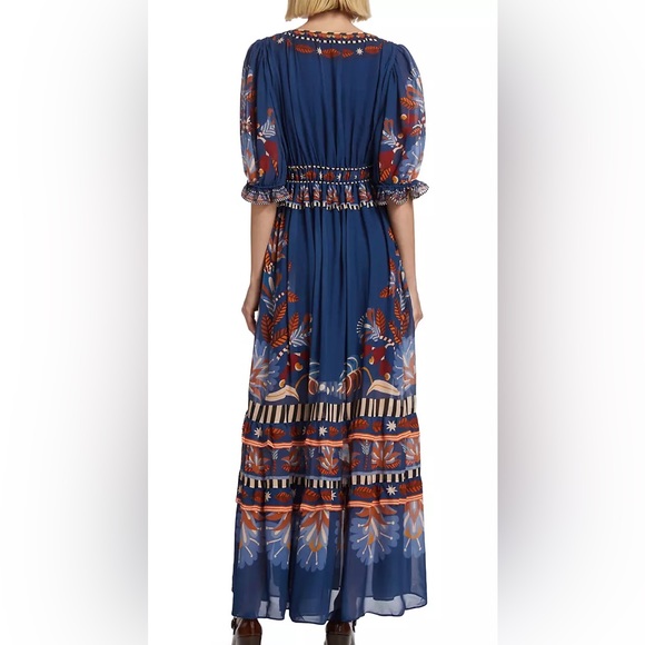 Farm Rio Blue Nature Beauty Maxi Dress - Picture 2 of 5
